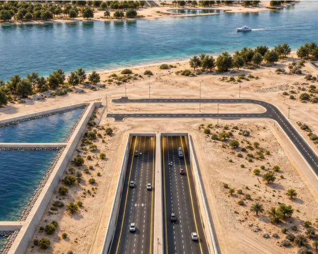 Abu Dhabi's Mid-Island Parkway