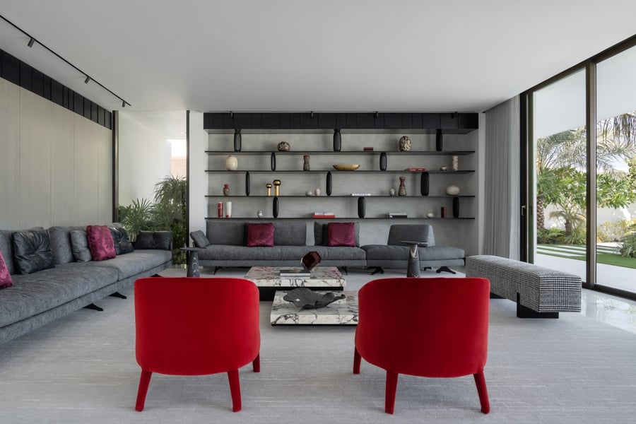 Living area Dubai Hills villa