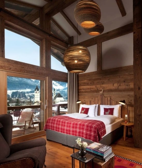 Hotel Kitzhof Mountain Design Resort bedroom