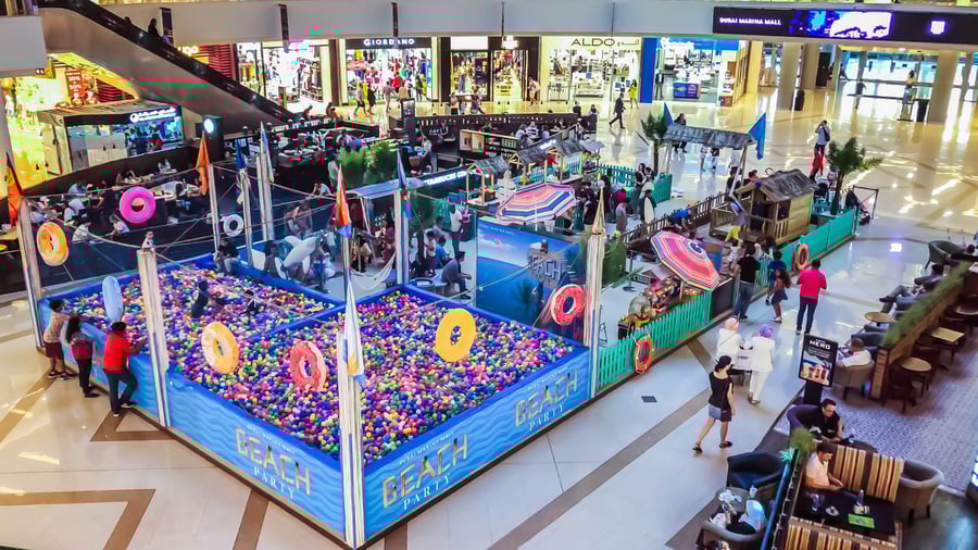 Event at Dubai Marina Mall with kids