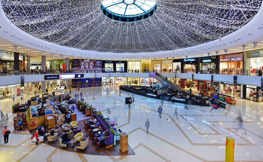 Interior of Dubai Marina Mall