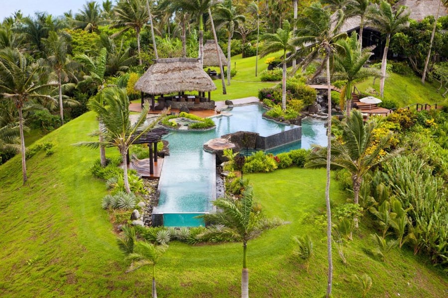 Most expensive resorts in the world | Laucala Private Island Resort Hilltop Villa, Fiji, US$44,000 per night