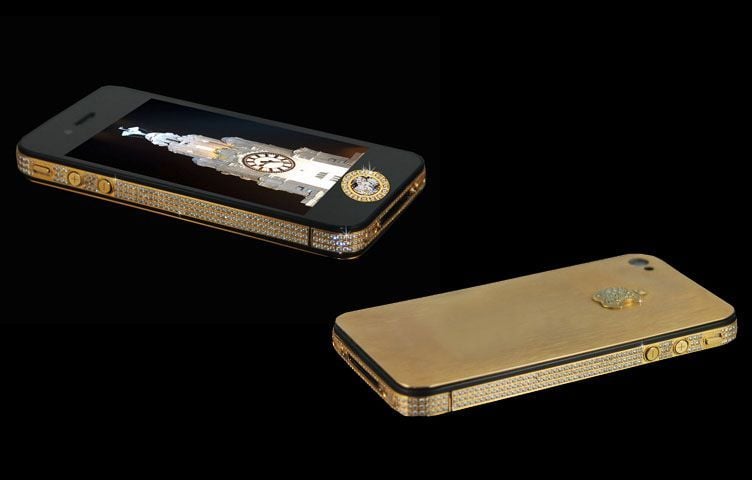 Top 10 most expensive mobile phones in the world | Stuart Hughes iPhone 4S Elite Gold