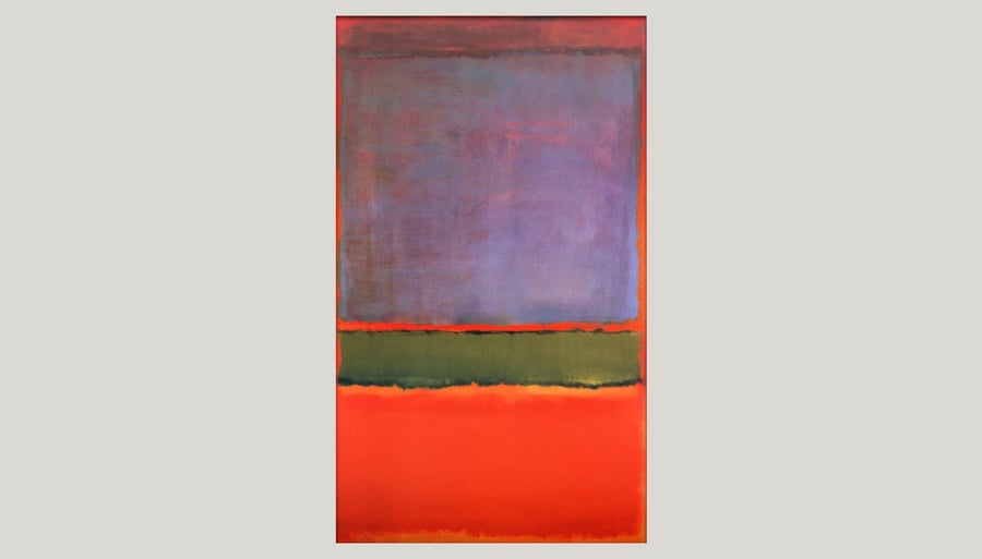 Top 10 most expensive paintings in the world | NO 6 - VIOLET GREEN AND RED' BY MARK ROTHKO