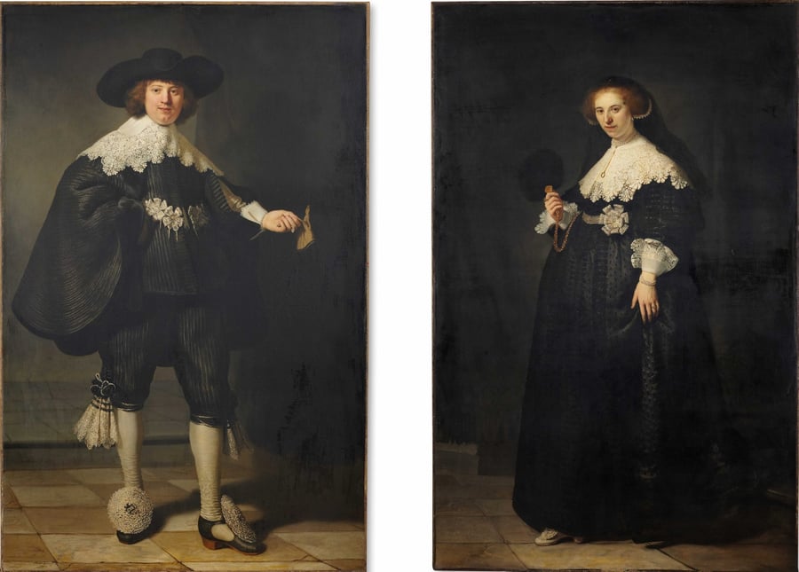Top 10 most expensive paintings in the world | Portraits of Maerten Soolmans and Oopjen Coppit by Rembrandt van Rijn
