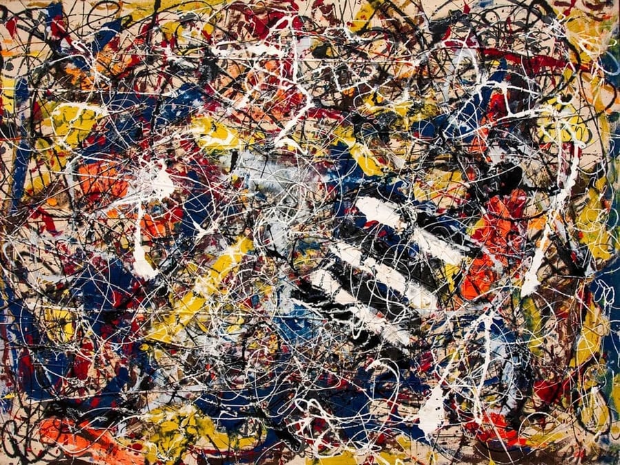 Top 10 most expensive paintings in the world | 'Number 17a' by Jackson Pollock