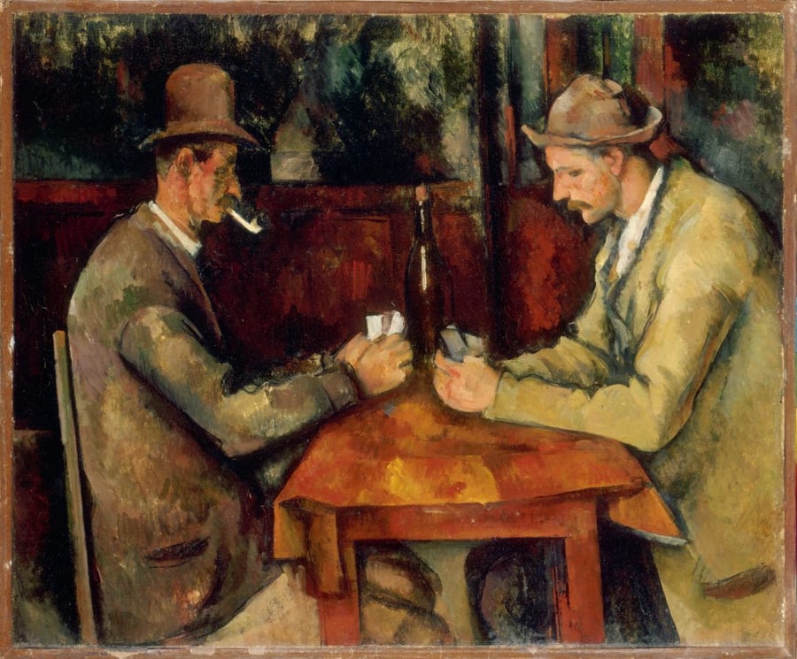 Top 10 most expensive paintings in the world | The Card Players by Paul Cezanne