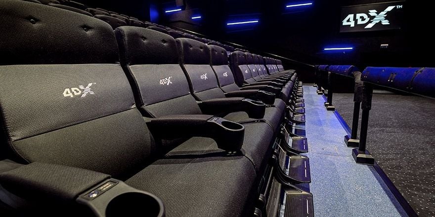 4DX cinema seats at VOX Cinemas