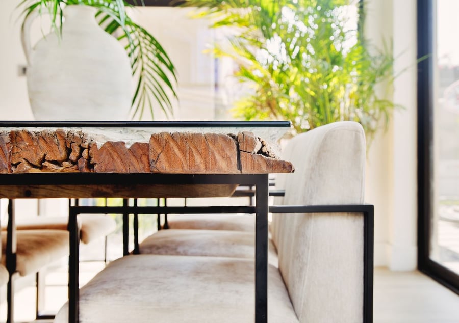 Wooden table formal dining