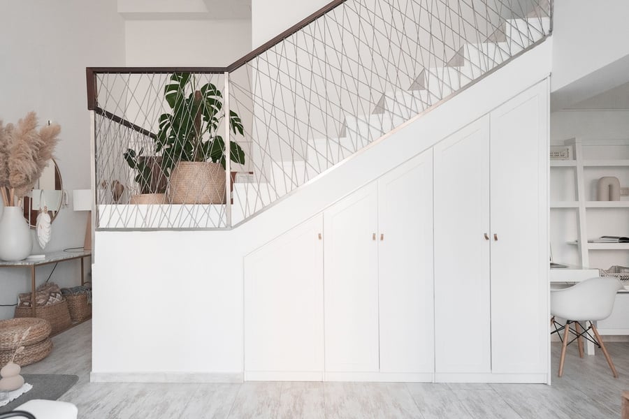 Cupboard under stairs