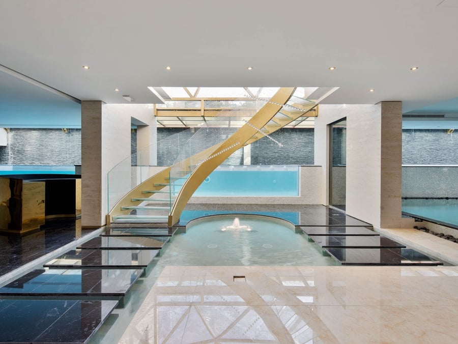 Stairwell | Pearl Jumeirah villa, Luxhabitat